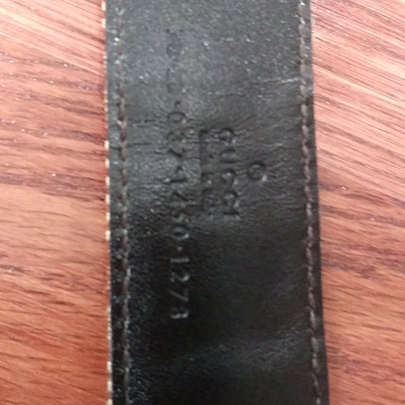 Gucci tan logo belt/ interlock buckle - Picture 3 of 7